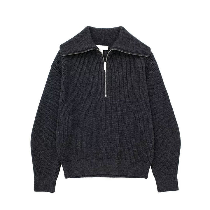 ANURA - KNITTED HALF ZIPPER