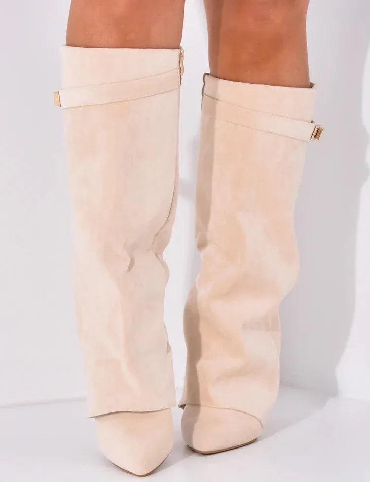 ANURA SUEDE STIEFEL - BEIGE