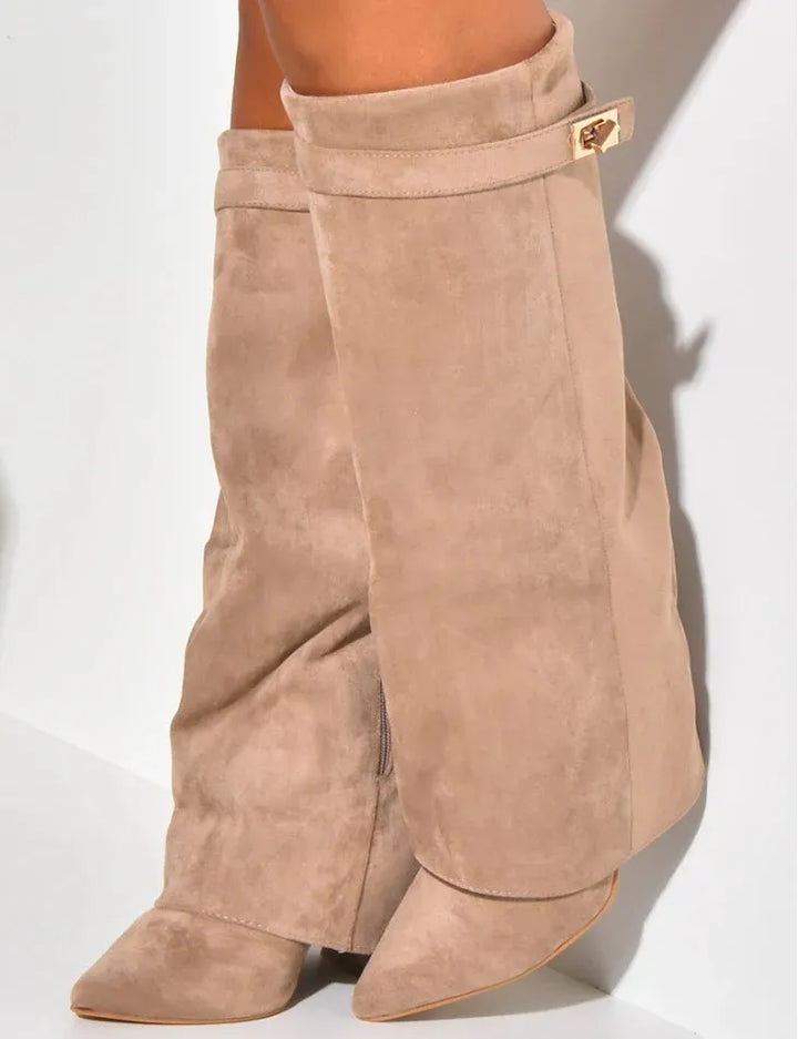 ANURA SUEDE STIEFEL - KAKI