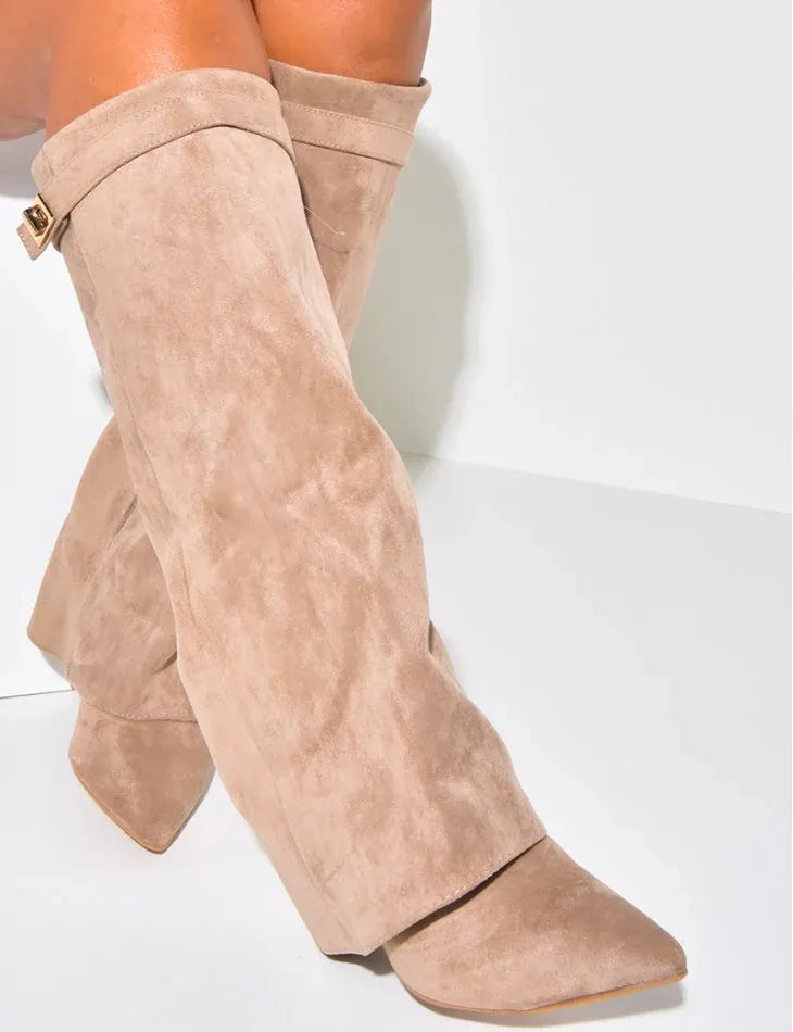 ANURA SUEDE STIEFEL - KAKI