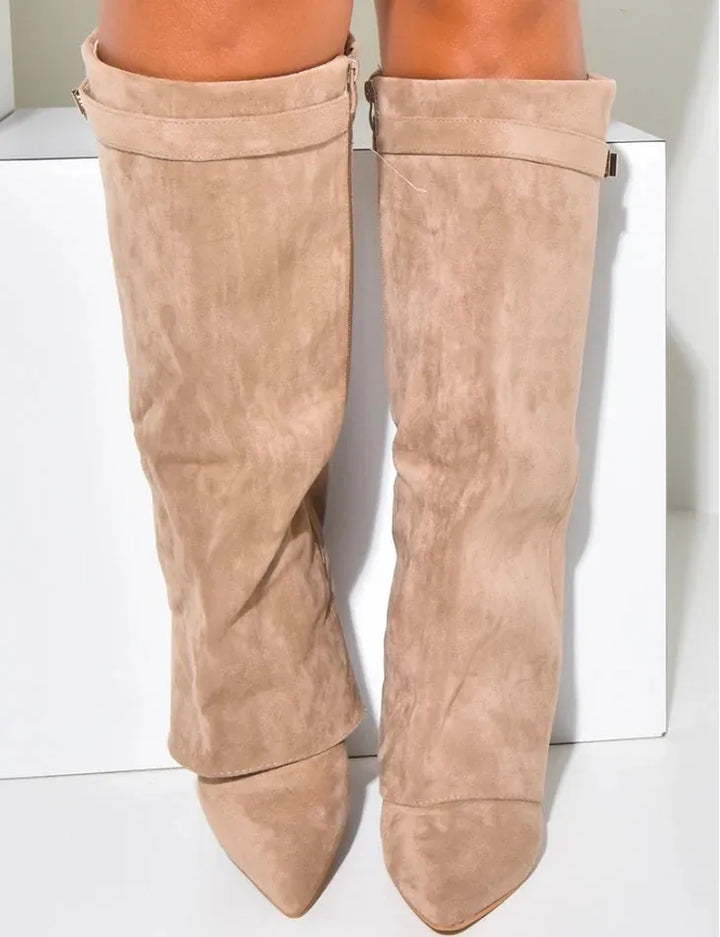 ANURA SUEDE STIEFEL - KAKI