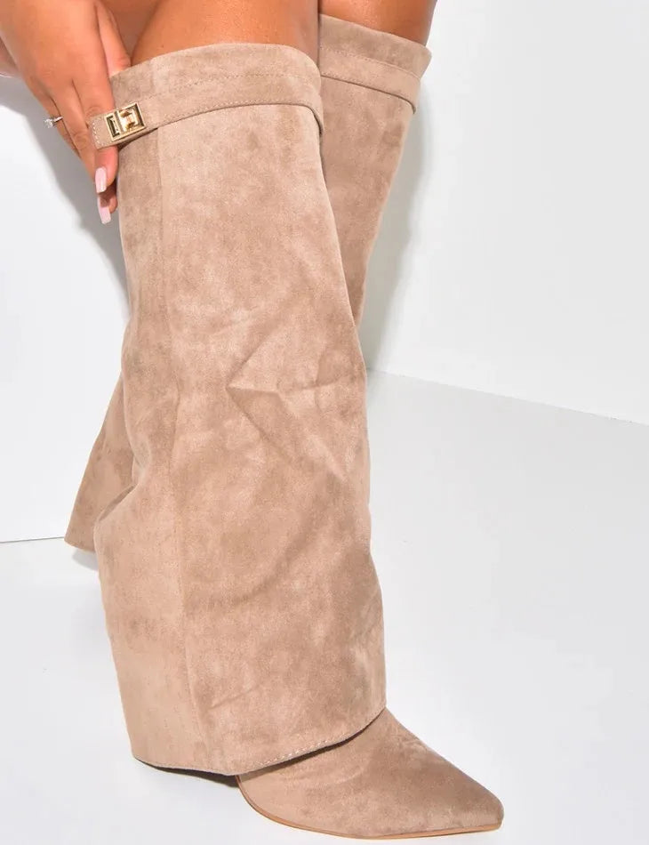ANURA SUEDE STIEFEL - KAKI